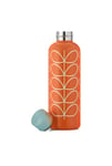 Orla Kiely Linear Stem Stainless Steel Water Bottle Orange 500ml