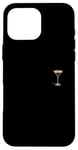 Coque pour iPhone 16 Pro Max Verre à expresso Martini minimaliste élégance de poche