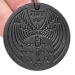 Angel Pendant Archangel Necklace Scalar Black Tourmaline EMF Protection 