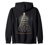 Christmas Tree Weights Gym & Fitness Men, Women, and Kids Zip Hoodie