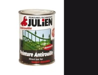 PEINTURE FER 0.25L NOIR SATIN JULIEN FERICOLOR ANTIROUILLE LAQUE METAUX FERREUX