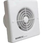 Manrose 4" Axial Quiet Fan Electronic Timer White QF100T