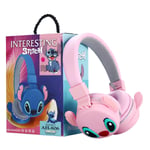 Lilo & Stitch Kids Vikbara trådlösa hörlurar Öronkuddar Headset Hörlurar Present Pink