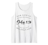 John 3:16 Christian Bible Tank Top