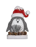 SHATCHI Pingouin de Noël en Mousse pailletée pour fenêtre, Mur, Porte, Maison, décoration de Noël, 42 cm/32 cm/20 cm, 32 cm