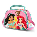 Disney Princesses Charm-Sac à Goûter 3D, Rose, 25,5 x 20 cm