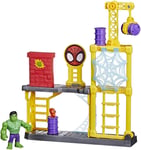 Figurine Hulk et le chantier de déconstruction inspiré par Marvel Spidey  - Has