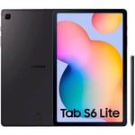 Tablette Samsung Galaxy Tab S6 Lite de couleur grise avec écran 10,4" Full HD+, 2000 x 1200 pixels, 4 Go de RAM + 64 Go de