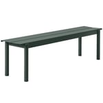 Muuto Linear Steel Bench benk 170x34 cm Dark green