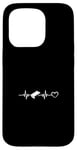 Coque pour iPhone 15 Pro Air Hockey Table Heartbeat Heart Air Hockey Joueur