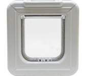 CLOSER PETS Elite Microchip Cat Flap with Timer Control - White, Yellow