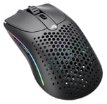 Glorious Gaming Model O 2 Wireless Gaming Mouse - Hybrid 2.4GHz & Bluetooth Wireless, 68g Superlight, Long Battery Life, 26k BAMF 2.0 Sensor, RGB, Ambidextrous, 6 Buttons, PTFE Feet - Black