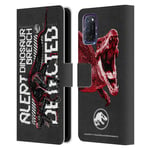 OFFICIAL JURASSIC WORLD FALLEN KINGDOM KEY ART LEATHER BOOK CASE FOR OPPO PHONES