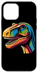 Coque pour iPhone 12 mini Pop Art T-Rex Dinosaure Tyrannosaurus Rex