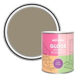 Rust-Oleum Brown Interior Wood Paint in Gloss Finish - Café Luxe 750ml