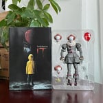 NECA Pennywise Joker Action Figure Toy Doll Horror Halloween Christmas Gift 18Cm