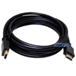 3m HDMI CABLE WITH ETHERNET 4K ULTRA HD TRIPLE SHIELDED TV LEAD 3 METRES