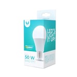 LED-lampe E27, A60, 8W, 3000K, varm hvid