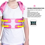 (pink M) Upper Back Shoulder Back Straightener Posture Corrector