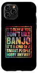 Coque pour iPhone 11 Pro Lecteur banjo Sunset Music Lover