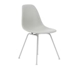 Vitra - Eames RE Plastic Chair DSX 85 Cotton White, White Base - Matstolar - Charles & Ray Eames - Vit - Metall/Plast