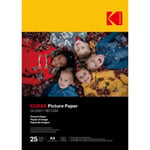 Kodak Picture Paper 9891263 kiiltävä valokuvapaperi, A4, 180g/m², 25 arkkia