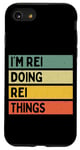 Coque pour iPhone SE (2020) / 7 / 8 Citation personnalisée humoristique I'm Rei Doing Rei Things