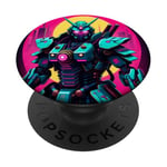 Mech Samouraï Guerrier Mécanique PopSockets PopGrip Adhésif