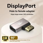 NÖRDIC Displayport-adapter hane till hona 8K60Hz 4K144/120/60Hz