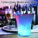 7 Colors 5L LED Light Plastic Ice Bucket Champagne,Wine,Beer|Bar Party|Cooler