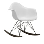 Vitra - Eames RE Plastic Armchair RAR 85 Cotton White, Basic Dark Base, Dark Maple - Fåtöljer - Charles & Ray Eames - Vit - Metall/Plast