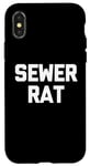 iPhone X/XS Sewer Rat - Funny Saying Sarcastic Trash Street Rats Novelty Case