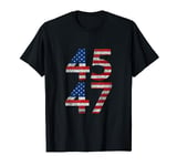 Vintage USA Flag 45 47 Trump Never Surrender Trump Mug shot T-Shirt