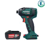 Metabo SSD 18 LTX 200 BL Brushless Impact Driver With 1 x 4.0Ah Battery