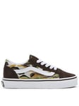 Vans Kids Boys Old Skool Trainers - Camouflage, Print, Size 12 Younger
