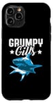 Coque pour iPhone 11 Pro Shark Grumpy Gills Angry Dad Father (téléfilm rétro amusant)