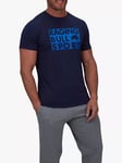 Raging Bull Active Casual Sport Graphic T-Shirt, Navy