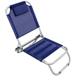 Cosma - Transat de plage pliant réglable chaise longue jardin avec coussin