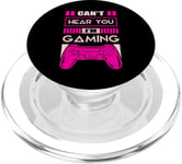 Gaming Girl Video Game Controller Funny Saying PopSockets PopGrip for MagSafe