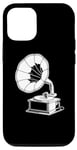 Coque pour iPhone 12/12 Pro Platine vinyle Vintage Record Player classique Gramophone