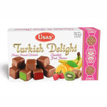 Choklad täckt Turkish delight med fruktsmak