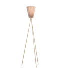 Oslo Wood gulvlampe beige med skjerm - Beige