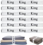 6 x Bed Sheet organiser KING SIZE  Elasticated Band Bedding Sheets Duvets UK NEW