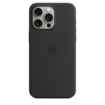 iPhone 15 Pro Max Silicone Case with MagSafe — Black