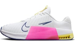 Nike Men's Metcon 9 Sneaker, White Deep Royal Blue Fierce Pink, 9 UK