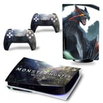 Autocollant Sticker pour Sony PS5 Édition numérique, Monster Hunter World-903