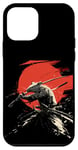 iPhone 12 mini Samurai Mouse Japanese Warrior with Katana Sword Case