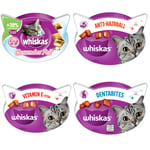 SÆRPRIS! Whiskas kattegodbidder - Vitamin X-Xtra (2 x 50 g) + Healthy Fur (2 x 50 g) + Anti-Hairball (2 x 60 g) + Dentabites Kylling (2 x 40 g)