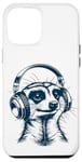 iPhone 12 Pro Max Merkat wearing Headphones - Music Animal Case