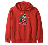 Rockin' Around the Christmas Tree Music Tee Zip Hoodie